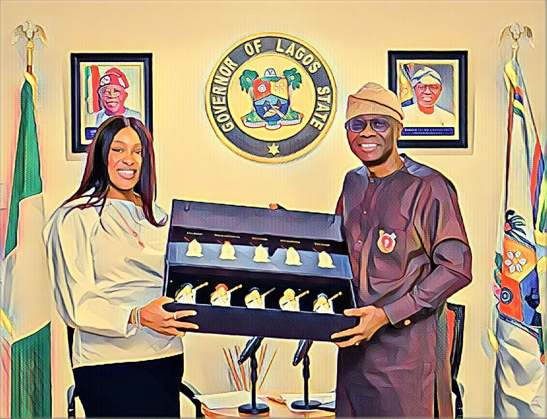 Olawunmi Christy Otedola and Lagos state Governor, Babajide Sanwo-Olu